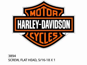 ΒΙΔΑ, ΕΠΙΠΕΔΗ ΚΕΦΑΛΗ, 5/16-18 X 1 - 3894 - Harley-Davidson