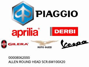 ΒΙΔΑ ΜΕ ΚΥΚΛΙΚΗ ΚΕΦΑΛΗ ALLEN 6M100X20 - 00008062000 - Piaggio