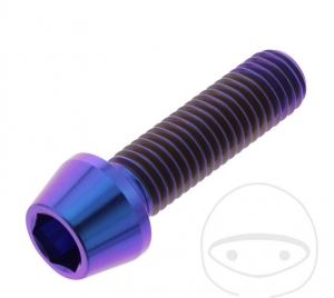 Βίδα καπάκι κωνική Pro Bolt M10 x 1.50 x 35 mm ανοξείδωτο ατσάλι A4 μωβ - JM