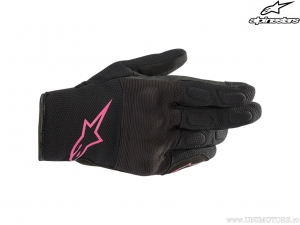 Γάντια μοτοσικλέτας Alpinestars Stella S Max Drystar (μαύρο/φούξια)