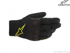 Γάντια μοτοσικλέτας S Max Drystar (μαύρο/κίτρινο) - Alpinestars