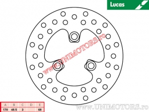 Δισκόπλακα μπροστινού φρένου MST402 ακίνητη - Lucas TRW