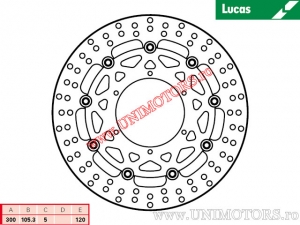 Δισκόπλακα μπροστινού φρένου MSW253 επιπλέον - Lucas TRW