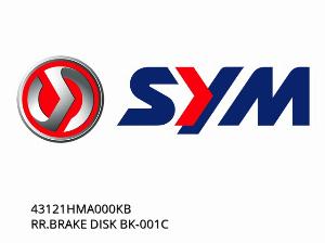 Δισκόπλακα πίσω φρένου RR.BRAKE BK-001C - 43121HMA000KB - SYM