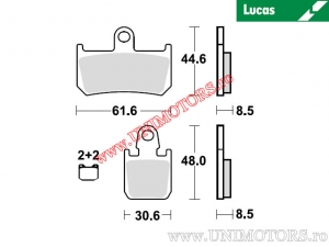 Δισκόπλακες μπροστά - MCB795SRT σιντερισμένες SRT - Lucas TRW