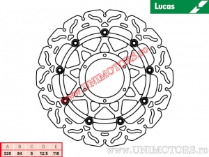 Δισκόφρενο εμπρός αγώνων MSW245RAC επιπλέον - Lucas TRW