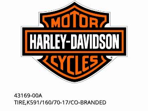 ΕΛΑΣΤΙΚΟ, K591/160/70-17/CO-BRANDED - 43169-00A - Harley-Davidson