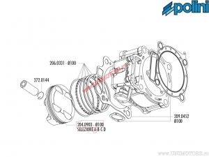 Εμβόλιο (διάμετρος 100mm / μέτρο Α) - Honda CRF 450 - Polini