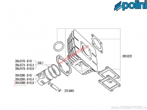 Εμβόλιο (διάμετρος 45,8 χιλιοστά) - Yamaha Chappy 50 / DT 50 - Polini