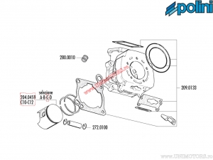 Εμβόλιο (διάμετρος 64mm / μέγεθος C) - Cagiva Freccia 125 C10, C12 / Mito 125 / Mito 125 EV / Planet 125 