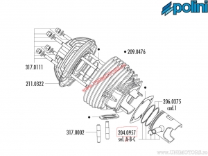 Εμβόλιο Evolution 2 2T (διάμετρος 58mm / μέγεθος Α) - Vespa ETS 125 2T / PK 125 2T / Primavera ET3 125 2