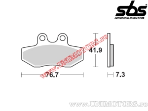 Εμπρόσθια πλακέτες φρένων - SBS 186HF (κεραμικές) - (SBS)