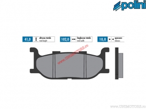 Εμπρόσθια πρωτότυπα τακάκια φρένων (102x41x10mm) - Polini