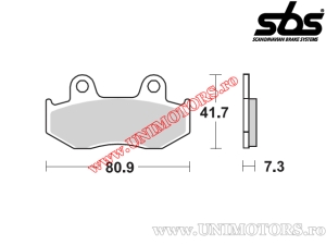 Εμπρόσθια τακάκια φρένων - SBS 558HF (κεραμικά) - (SBS)