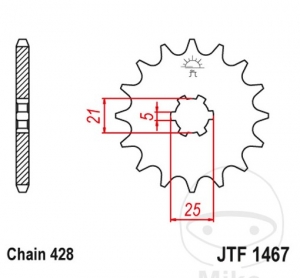 Εμπρόσθιος πίνακας JTF1467.13 (βήμα 428) - JM