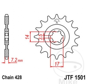 Εμπρόσθιος πίνακας JTF1501.12 (βήμα 428) - JM