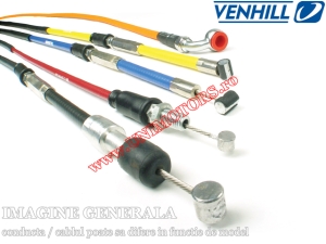 Εμπρόσθιο καλώδιο φρένου Yamaha FZX 750 ('87-'89) (χρώμιο) - (Venhill)