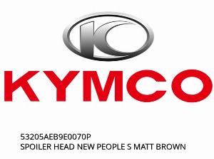 ΚΕΦΑΛΗ ΣΠΟΙΛΕΡ ΝΕΟΙ ΑΝΘΡΩΠΟΙ S MATT BROWN - 53205AEB9E0070P - Kymco