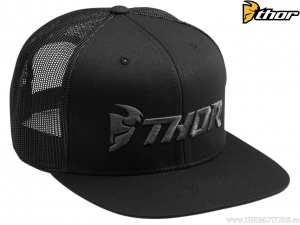 Καπέλο μοτοσικλέτας Trucker Snapback (μαύρο / γκρι) - Thor