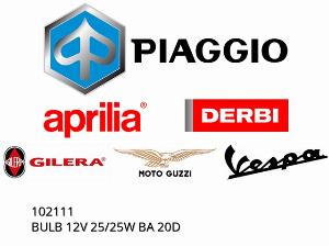 ΛΑΜΠΑ 12V 25/25W BA 20D - 102111 - Piaggio