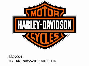 ΛΑΣΤΙΧΟ,ΠΙΣΩ,180/55ZR17,MICHELIN - 43200041 - Harley-Davidson