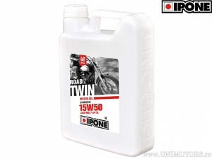 Λάδι μοτοσικλέτας Road Twin 15W50 4T 4L - Ipone