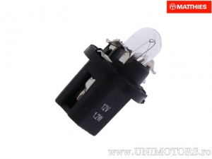 Μαύρος βύσμα T5 B8.5D JMP Naos 12V 1.2W σετ 10 τεμαχίων - JM