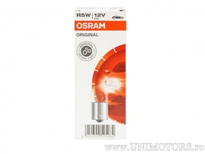 Μπεκ R5W BA15S 12V 5W (σετ 10 τεμαχίων) - Osram