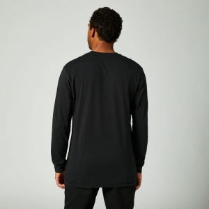 Μπλούζα casual FOX - KAWASAKI STRIPES LONG SLEEVE PREMIUM TEE BLK: Μέγεθος - L