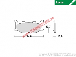 Μπροστινά μανέτες φρένων - MCB666SV συνθετικές SV - Lucas TRW