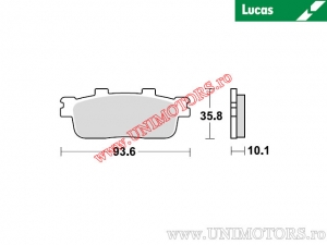 Μπροστινά μαστίγια φρένων - MCB800SRM σιντερισμένα SRM - Lucas TRW