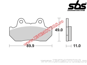 Μπροστινά πατάκια φρένων - SBS 542HF (κεραμικά) - (SBS)