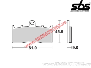 Μπροστινά πλακέτες φρένων - SBS 778HF (κεραμικές) - (SBS)