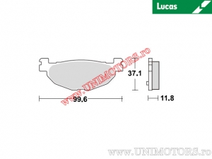 Μπροστινά τακάκια φρένου - MCB768 οργανικά - Lucas TRW