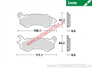 Μπροστινά τακάκια φρένων - MCB833 οργανικά - Lucas TRW