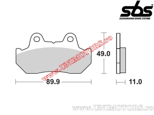 Μπροστινά τακάκια φρένων - SBS 160HF (κεραμικά) - (SBS)