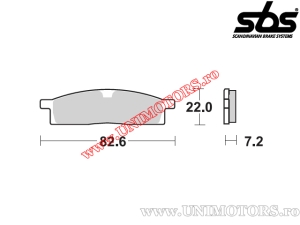 Μπροστινά τακάκια φρένων - SBS 589RSI (μεταλλικά / σιντερισμένα) - (SBS)