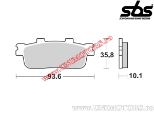 Μπροστινά τακάκια φρένων - SBS 847HF (κεραμικά) - (SBS)