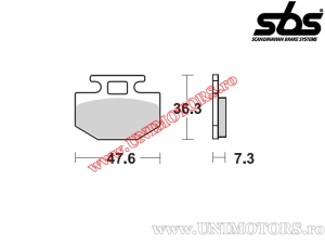 Μπροστινές τακάκια φρένων - SBS 112CT (τεχνολογία άνθρακα) - (SBS)