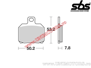 Μπροστινές τακάκια φρένων - SBS 157HF (κεραμικά) - (SBS)