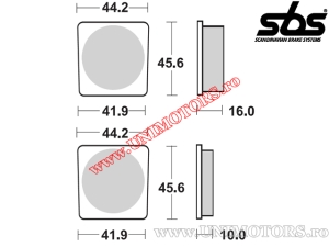 Μπροστινές τακάκια φρένων - SBS 522HF (κεραμικά) - (SBS)