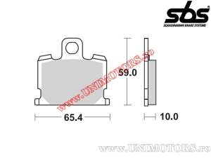 Μπροστινές τακάκια φρένων - SBS 547HF (κεραμικά) - (SBS)