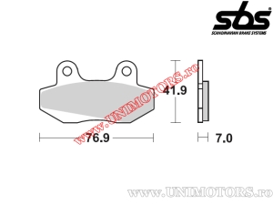 Μπροστινές τακάκια φρένων - SBS 551HF (κεραμικά) - (SBS)