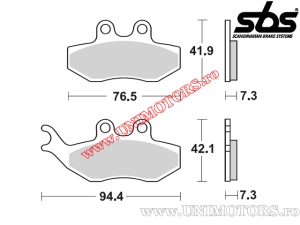 Μπροστινές τακάκια φρένων - SBS 774HF (κεραμικά) - (SBS)