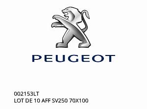 ΠΑΚΕΤΟ 10 ΤΕΜΑΧΙΩΝ AFF SV250 70X100 - 002153LT - Peugeot