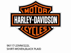 ΠΟΥΚΑΜΙΣΟ-ΥΦΑΣΜΑ, ΜΑΥΡΟ ΚΑΡΩ - 96117-23VM/222L - Harley-Davidson