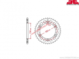 Πίνακας πίσω αλουμινίου Yamaha WR 250 F / WR 250 R / WR 250 X / WR 400 F / WR 450 F / YZ 125 / YZ 250 / YZ 