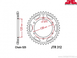 Πίνακας πίσω Honda RVF 400 R / VFR 400 R / RV F750 R / VFR 750 R - JTR 312 - JT