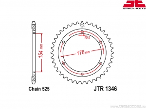 Πίνακας πίσω Honda VFR 800 F ABS ('14-'18) / VFR 800 X Crossrunner ABS ('15-'18) - JTR 1346 - JT