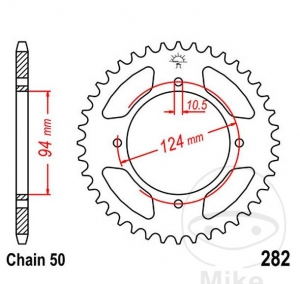 Πίνακας πίσω JTR282.34 (βήμα 530) - Honda CB 500 K Four ('71-'77) / CB 550 F Supersport ('76-'78) / CB 550 K Four